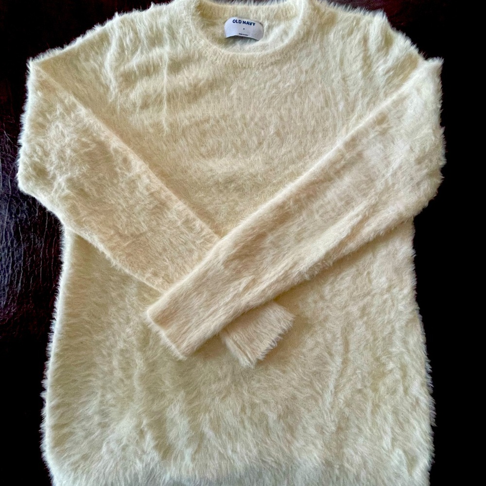 Creme cashmere-like women’s sweater